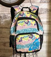 Roxy backpack vintage style rocky school bag colorful backpack medium si…​