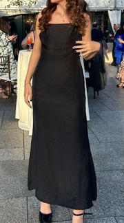 Centomo Maxi Black Dress