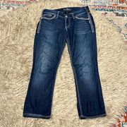 Silver suki flap crop jeans size 30