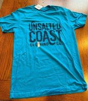 NWT UNISEX UNSALTED COAST CLOTHING CO. TEE SHIRT SMALL