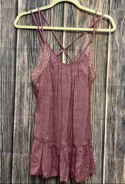 Melrose and Market | burgundy strappy tank