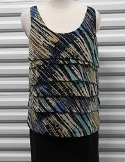 Kenneth Cole New York Top Blouse Womens Size 8 Sleeveless Ladies