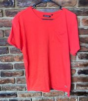 Brave Soul Red Short Sleeve Cotton Crew Neck T-Shirt Women's Size Large