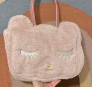 Betsey Johnson Cat Purse Shoulder Bag Plushie Pink Large Tote