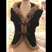 Mudd Sweater Fur Vest