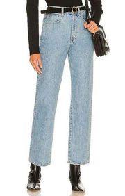 SLVRLAKE London Cropped High Rise Jeans in Fool For Love Mid Wash