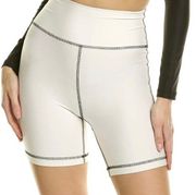 WeWoreWhat Corset Biker High Waisted Shorts Off White S Small NWT