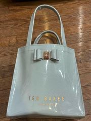 TED BAKER Jenacon Bow Small Icon Shopper Bag Gray