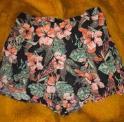 Tropical Printed Shorts