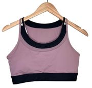 active purple mesh sports bra size medium