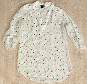 Rue21 Size M Blouse With Dot Print