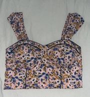 Floral Bustier Top