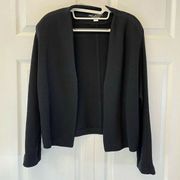 St. John Vintage Y2K Black Long Sleeve Open Front Cardigan Sweater Size 10