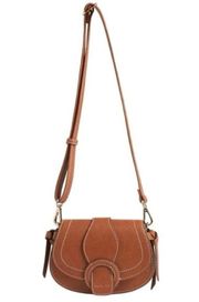 Rachel Zoe Edessi Crossbody Belt Bag Cognac Brown Vegan Leather OS NWT