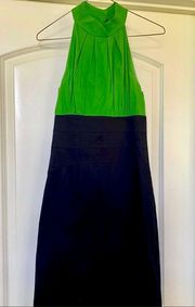 Adorable Maurices Black and Green Halter Dress! In amazing condition!