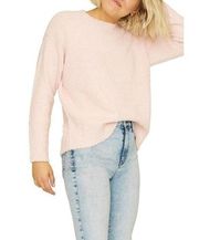 NEW Sanctuary Pink Textured Teddy Knit Pullover Sweater Size XL