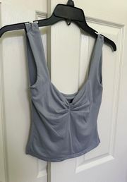 Blue Gray Top