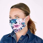 Vera Bradley purple pink paisley pleated face mask