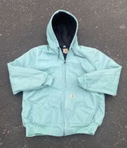 Carhartt Vintage  Baby Blue Hooded Jacket Rare