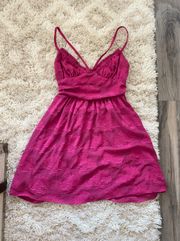 Magenta pink summer dress