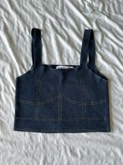 ZARA Denim Tank Top