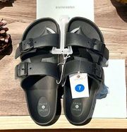 Shade & Shore Black Sandals, Size 7 New w/Tag