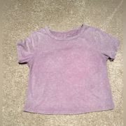 Livi by Olivia Rae purple crop T-shirt size small