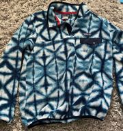 Patagonia Blue Thread Dye Synchilla Pull Over Medium