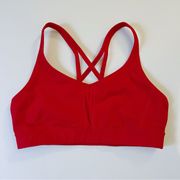 Zella Activewear strappy red sports bra