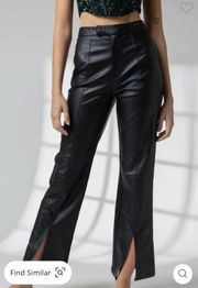 Leather Pants Split Leg