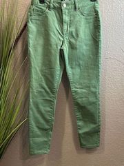 d. jeans olive green size 4