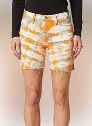 
Hana Mini Biker Shorts in Magnetic Tangerine 27