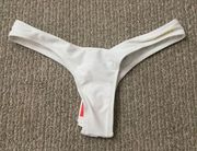 White bathing suit bottoms