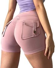 Butt Scrunch Squat Proof High Waisted/Stretch Gym Shorts SM/MED