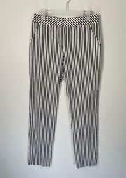 Trina Turk Striped Office Work Casual Linen Ankle Pants