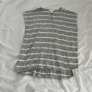 stripe sweater short sleeve top Size XS Condition: perfect Color: grey / white  Details : - Effortless and put together fit  - Can by styled various ways  - Perfect on own or tucked in