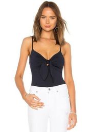 Susana Monaco Bow Front Tank Midnight Women's Size XS