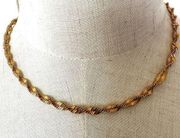 vintage Anne Klein gold tone twist necklace