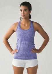 Swiftly Tech Tank Top Size 12 Heathered Purple