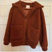 anthropologie elodie | teddy jacket size small