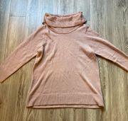 Lane Bryant Blush Pink Cowl Neck Tunic Sweater Size 14/16