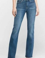 Express Low Rise Bootcut Jeans Medium Wash Size 4R