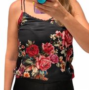 Stradivarius casual summer floral top 🌹🥀