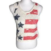 Arizona Jean Co. Stars & Stripes Knitted Sleeveless Tank Top