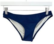NWT  Women's The Elle Bottom Bikini Bottom in Navy Blue Small
