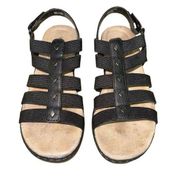 Croft & Barrow Peg Black Sandals