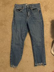 High Rise Cropped Jeans Size 26p