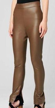 Blank NYC Women’s NWT Love Much Soft Vegan Leather Leggings In Brown Size 28 New