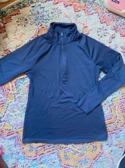 Navy Blue Fleece Lined Quarter Zip