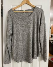 soft heather grey sweater size